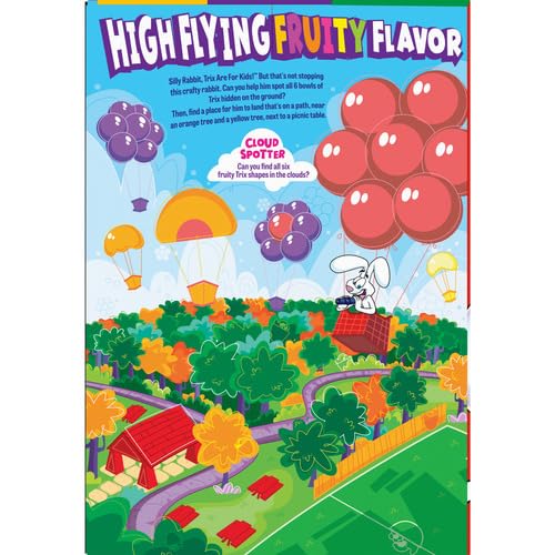 Image of Trix Breakfast Cereal, 6 Fruity Shapes, Giant Size, 23.4 Ounce (Pack of 10)