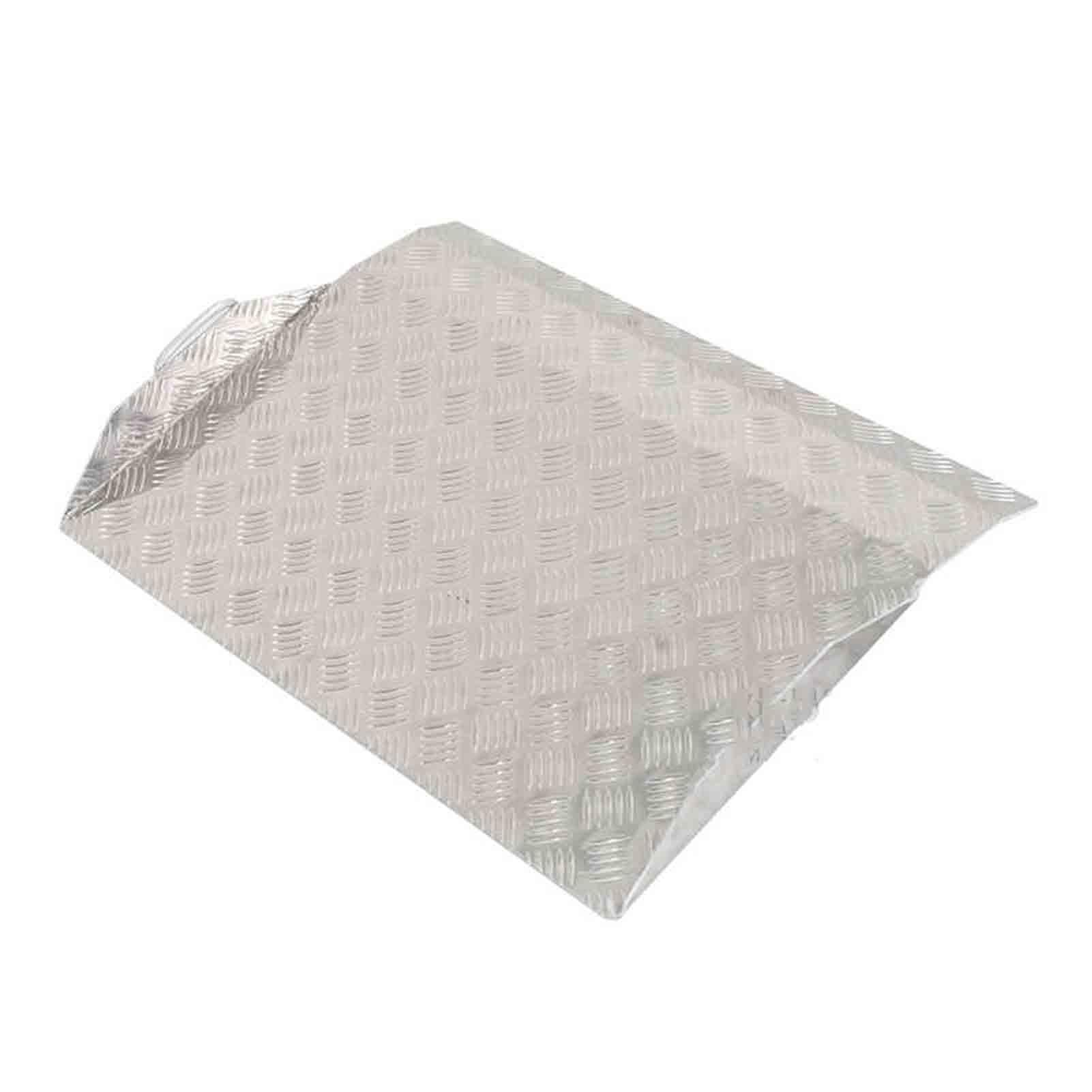 Rampa Para Sillas De Ruedas, Umbral De Puente Con Marco De Soporte Y Superficie Antideslizante, Rampas De Acero Inoxidable Para Sillas De Ruedas, Escaleras, Furgonetas Y Peldaños(70x 77 x 12cm)