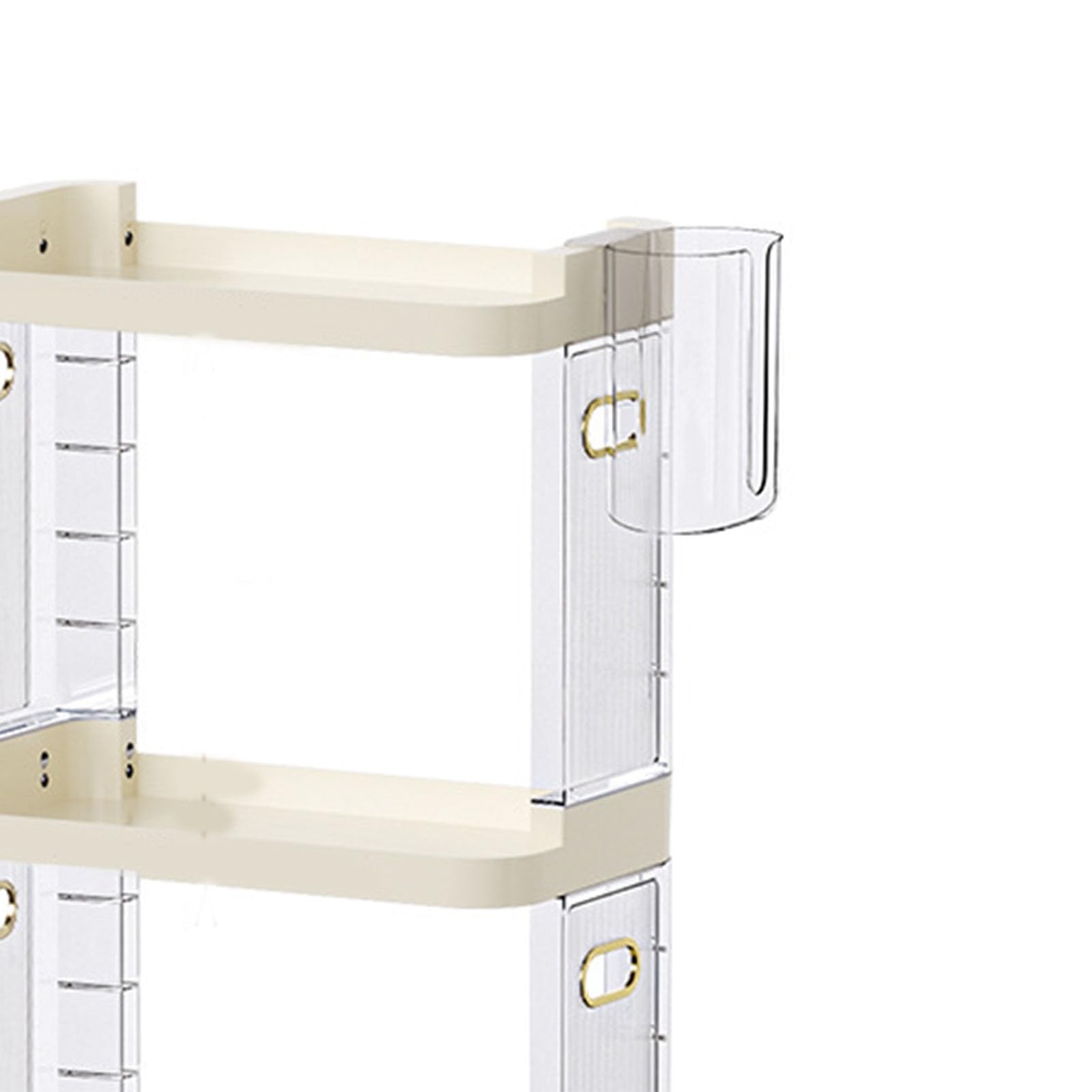 Estante Organizador De Encimera De 3 Niveles - Estante De Almacenamiento De Plástico para Maquillaje, Perfumes, Cosméticos, Libros, Cómoda, Baño, Cocina, 40x22x65cm (3 capas)