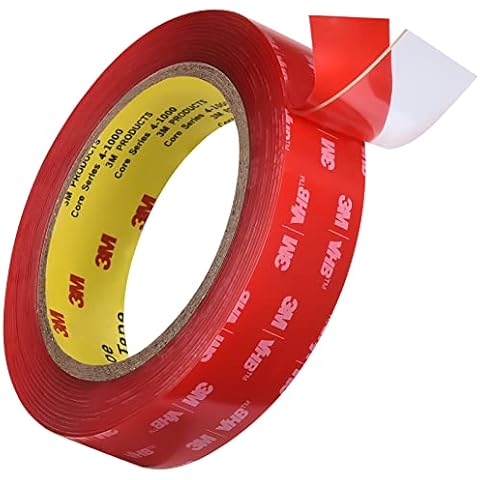 3M VHB Double Sided Mounting Tape, Waterproof Foam Tape, 4.8m Length, 24mm Width for Car LED Strips, Home Decor, Office Decoration Cover