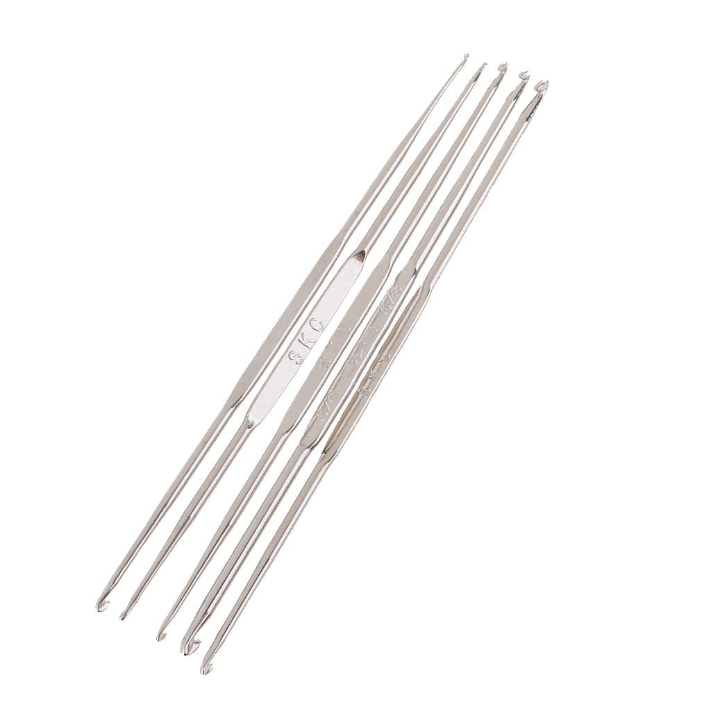 Phenovo Pack of 5 Fine Double Head Crochet Hook Lace Tatting Hooks Yarn Knitting Needles 1.0mm to 3.0mm-image-21