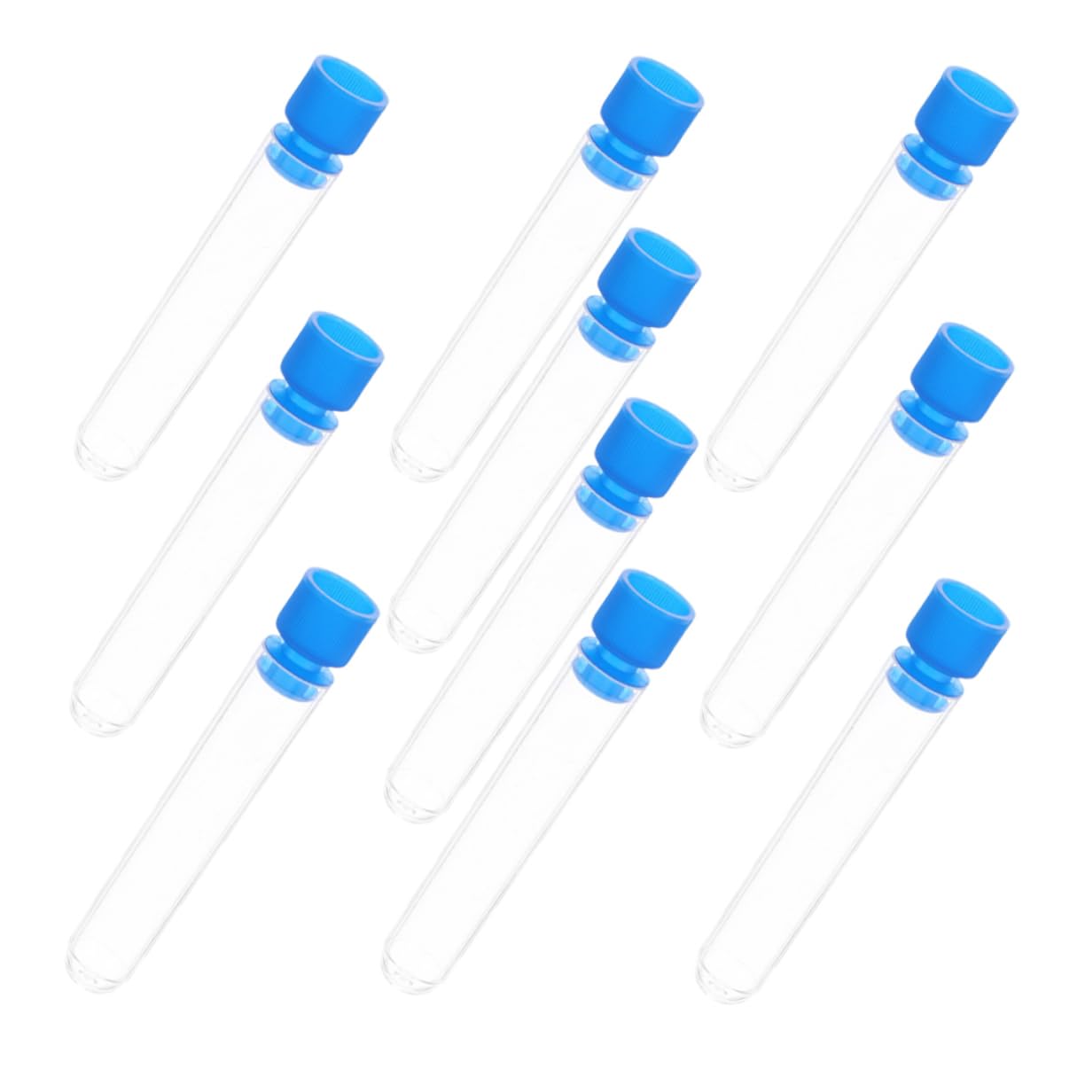 HOMOCONO 30ml Boys and Girls Plastic Test Tubes Caps 10pcs for Science Experiments Candy Storage