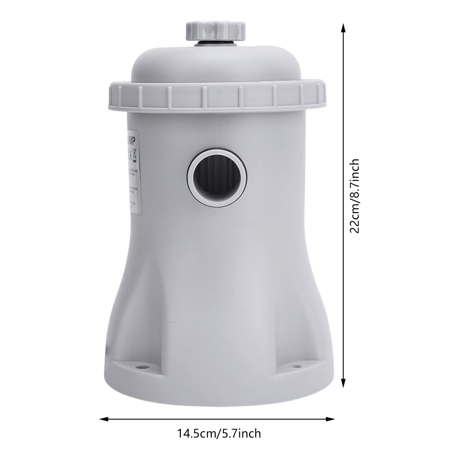 Bomba de filtro de piscina, 300 galones, 24 V, para piscinas inflables, enchufe europeo
