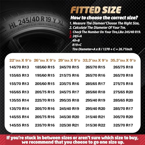 Image of K-Musculo RV Tire Covers 4-Pack, 5 Layer Nonwoven Waterproof Wheel Covers for RV Wheel Travel Trailer Camper Truck SUV, Fit 27-29 Inch Tire Diameter (Black)