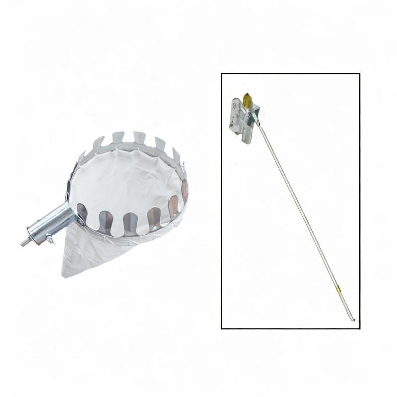 Palo para recoger fruta, Cesta for recoger frutas, cabezal portátil y resistente for manzanas de huerto