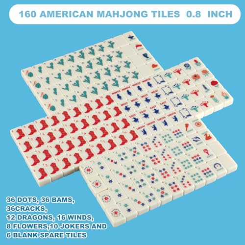 Mini American Mahjong Tile Set Soulchen Cowboy miniatura 4