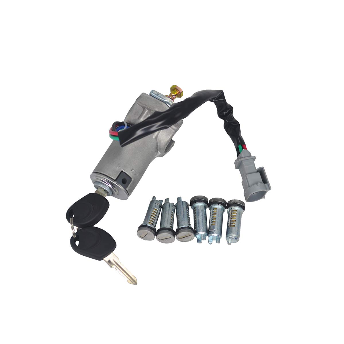Interruttore Accensione con Serratura 2 Chiavi, KASturbo Kit Riparazione di Blocco Cilindro Accensione per Iveco Daily 2000-2006 2992551 2991727