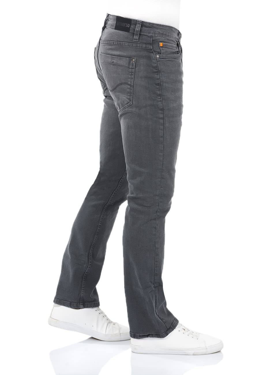 riverso Jeans da uomo stretch Bootcut RIVFalko Jeans Pantaloni Denim Nero Blu Grigio 29 30 31 32 33 34 36 38 40