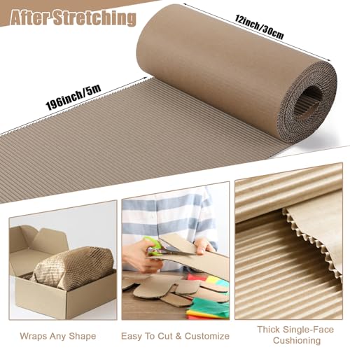 Image of Corrugated Cardboard Roll 12 x 394 Inch Thick Sheet