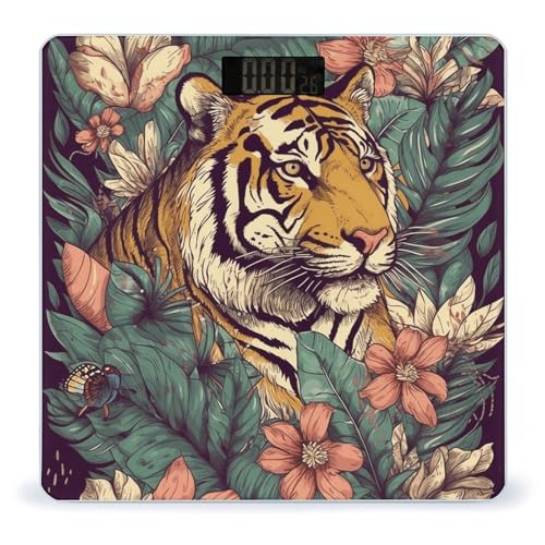 Báscula Digital Corporal Tropical Tiger de Alta Precisión miniatura 1