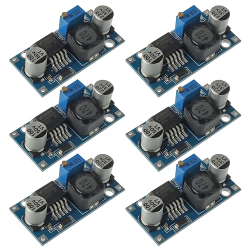 LM2596S Buck Converter Buck Module DC-DC 3.2-35V to 1.25-30V 3A Voltage Adjustable Buck Converter Module(Pack of 6 Pcs)