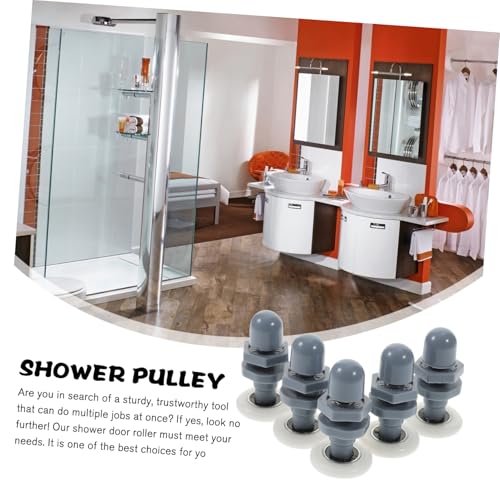 Rayaduras evitadas con Poleas para Puerta Corredera de Vidrio 8 Pcs 5