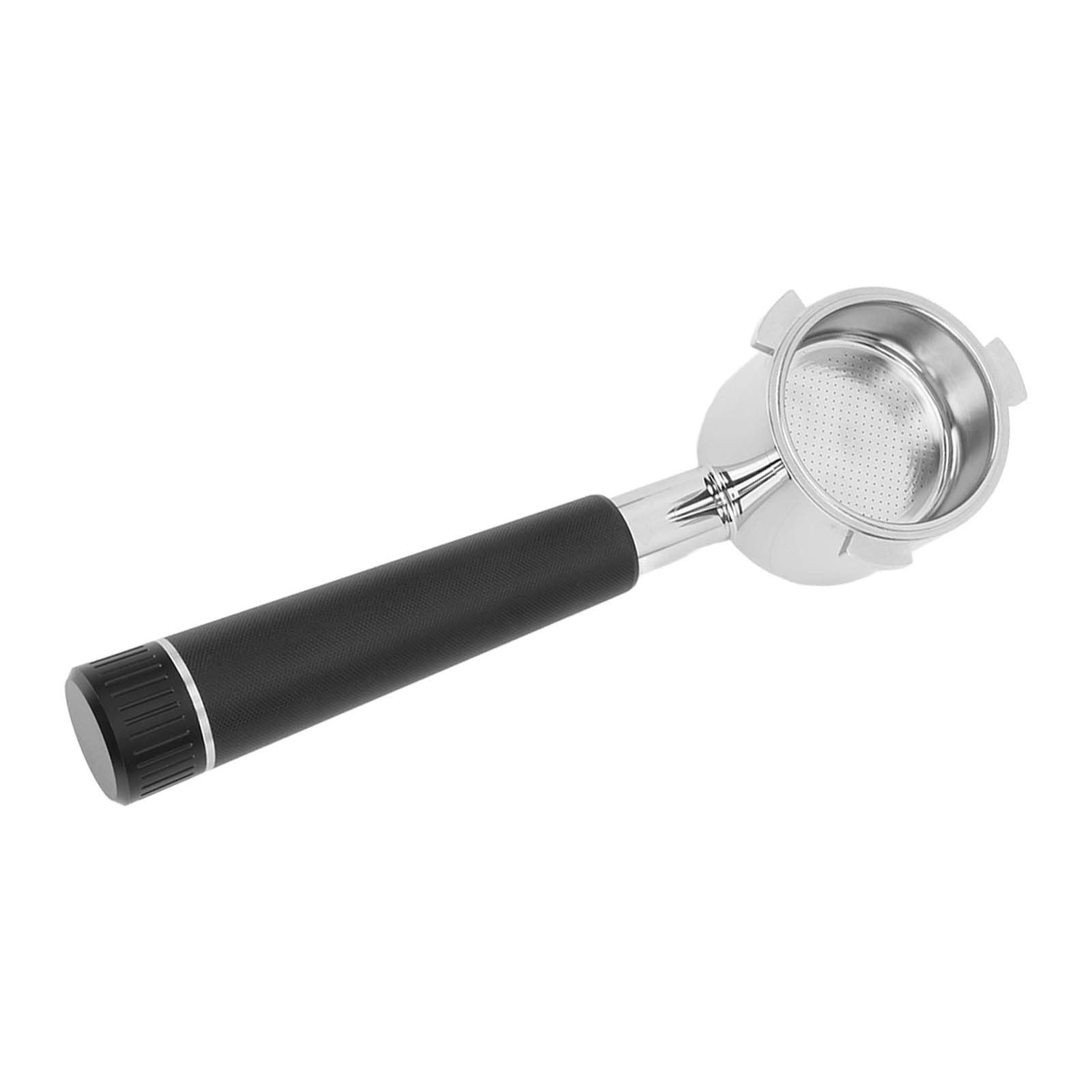 Portafiltro per caffè Portafiltro Nudo Senza Fondo per Serie 9 con Impugnatura Ergonomica e Design a Foro Fine 51 Mm in Acciaio Inossidabile 1 unità (Nera)
