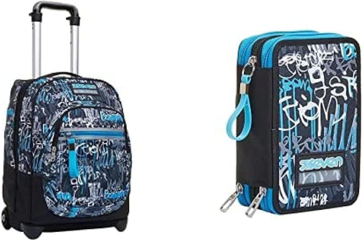 Seven, Trolley Bambino, Taglia Unica, Ast. 3 Zip Astuccio Bambino Seven, Trolley Bambino, Taglia Unica, Ast. 3 Zip Astuccio Bambino