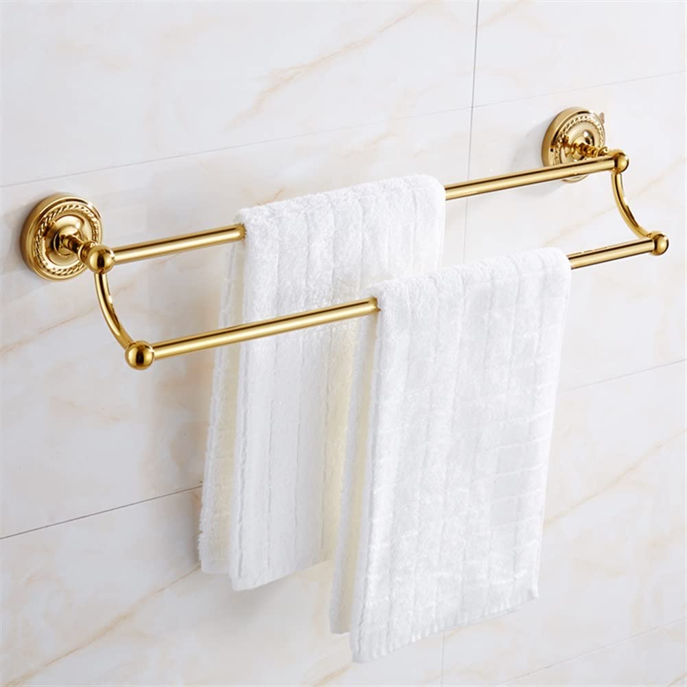LMYSXAOZ LNNSHX Towel Racks,Towel Rail for Bathroom,Bathroom Rack,-Plated Hand Holder,European Style Bath Holder,Full Copper Hardware Rail/Towel Rack/a (Towel Rack a)