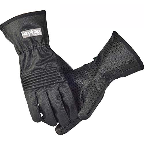 KUIHABD Gloves Anti-biting Cut-proof and durable Anti-acupuncture Breathable Military police, field work, animal training,Black,30cmlong