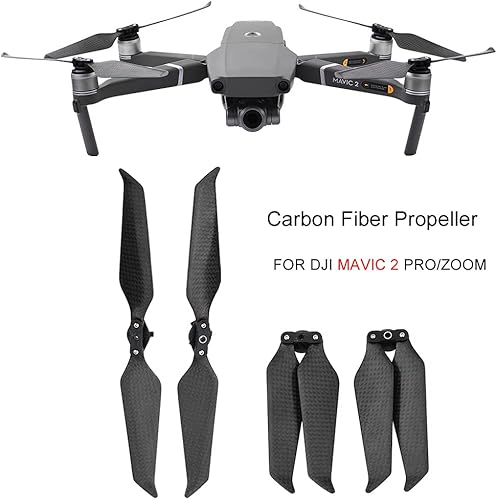 Miniatura 5 de 4* Hélices de dron, hélices de fibra de carbono 8743, cuchillas de hélice de reducción de ruido para DJI Mavic 2 Pro Zoom Accesorios