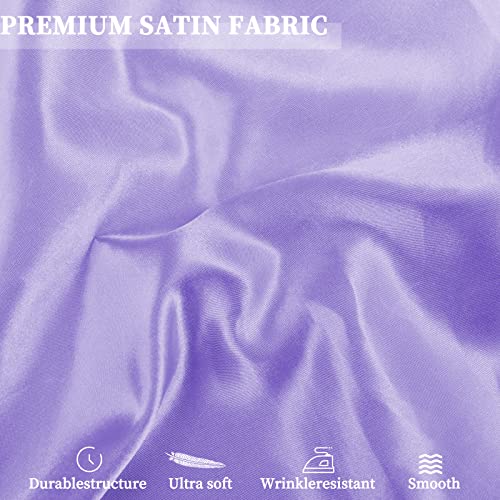 Servilletas de satén lavanda cuadradas pack x60 50x50 cm miniatura 4