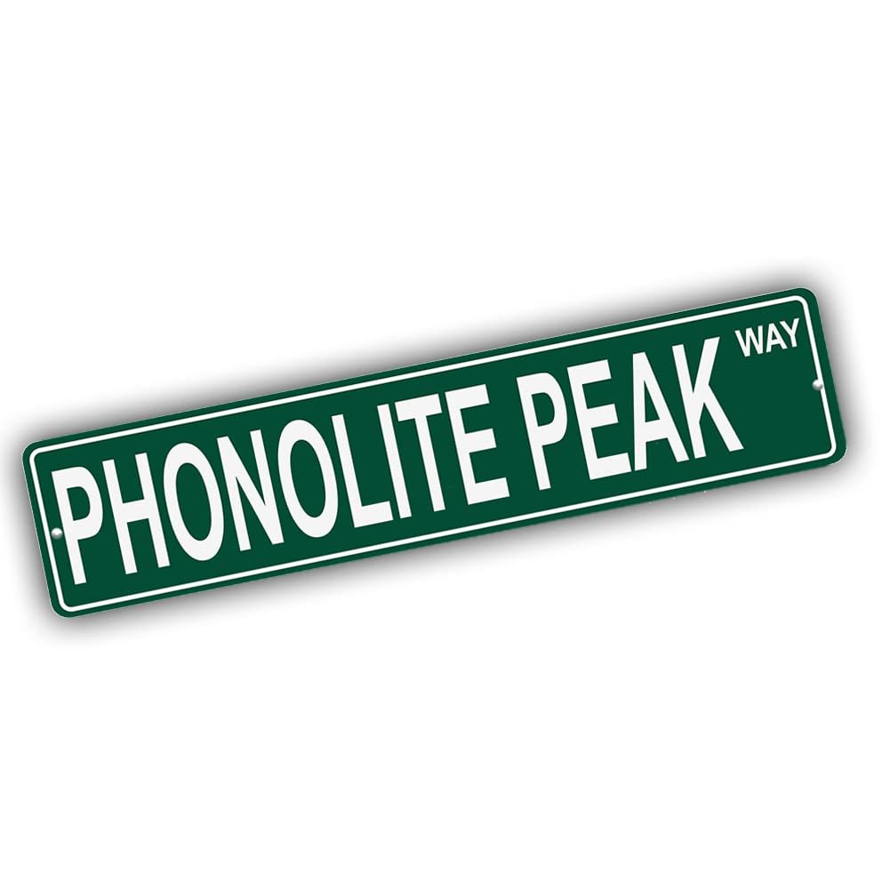 Nevada Mountains Pick Your Mountain Compatible/Replacement for Phonolite Peak United States Mountain Aluminum Metal Tin Street Sign Style Home Decor For Man Cave Poker Tavern Game Room