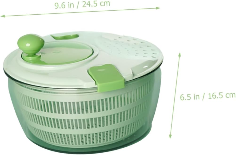 Lettuce Vegetable Washer Dryer with Rotary Handle Green 4l