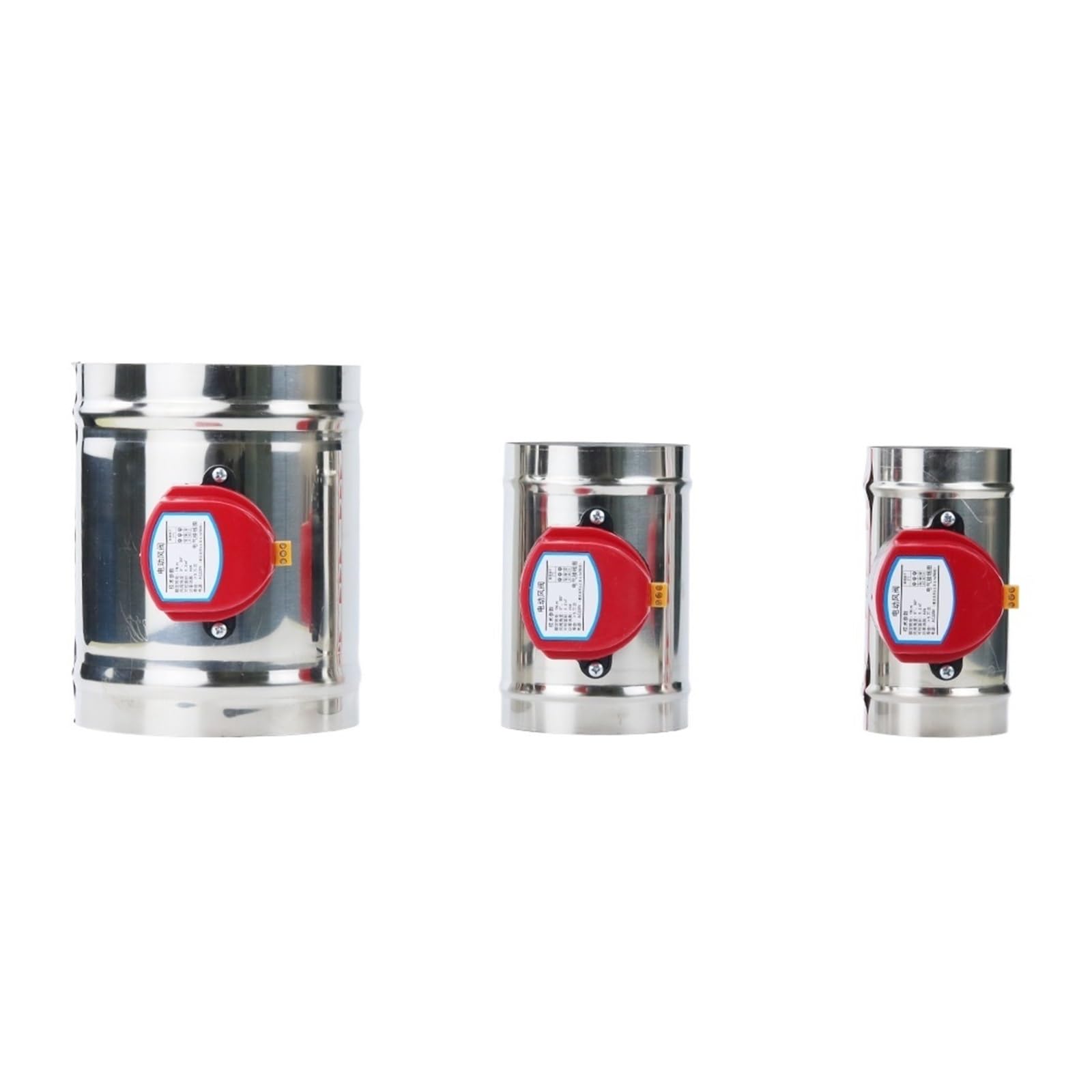Vanne d'air électrique anti-retour 125mm en acier inoxydable avec moteur 220V étanche
