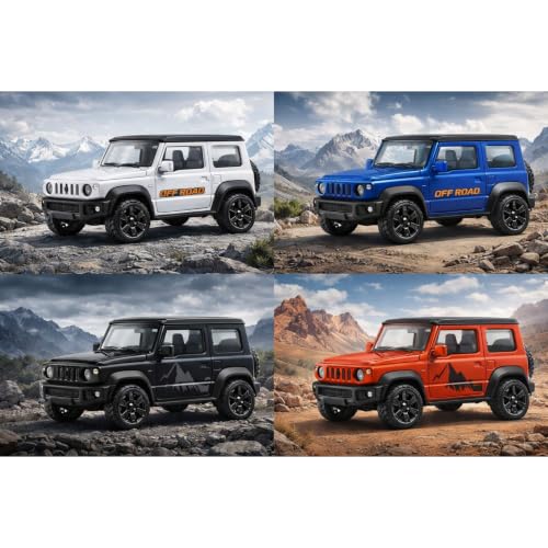 Image of Mini Style Die Cast Metal Black SUV Toy Car 1:64 Scale Collectible Off Road Adventure Vehicle Model for Kids Play Display Premium Miniature Car Gift Durable Metal Body Realistic SUV Model