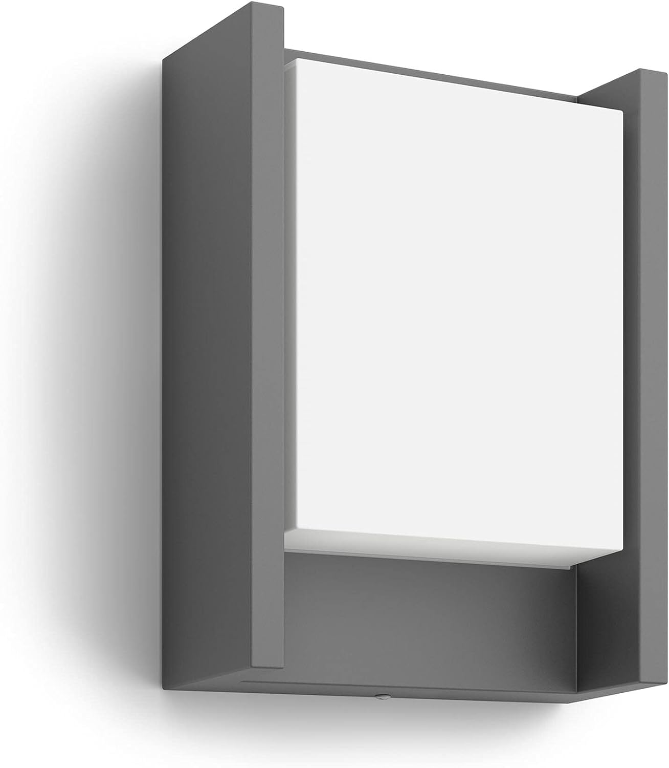 Philips Arbour Applique murale LED d'extérieur (6 W), luminaire d'extérieur résistant aux intempéries avec lumière blanc chaud, éclairage LED à économie d'énergie, anthracite, pack de deux