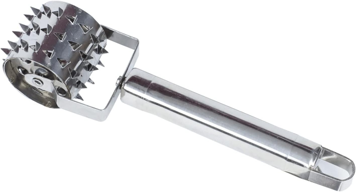 Food Hammer Stainless Steel Meat Tenderizer Handheld Rolling Loose Meat Hammer Roller Tendering Steak Beef Pork Kitchen Cooking Tool
