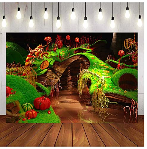 Willy Wonka Photography Backdrop Charlie and The Chocolate Factory Background Birthday Photography Willy Wonka Party Banner 7Ã—5 feet Vinyl Backdrop