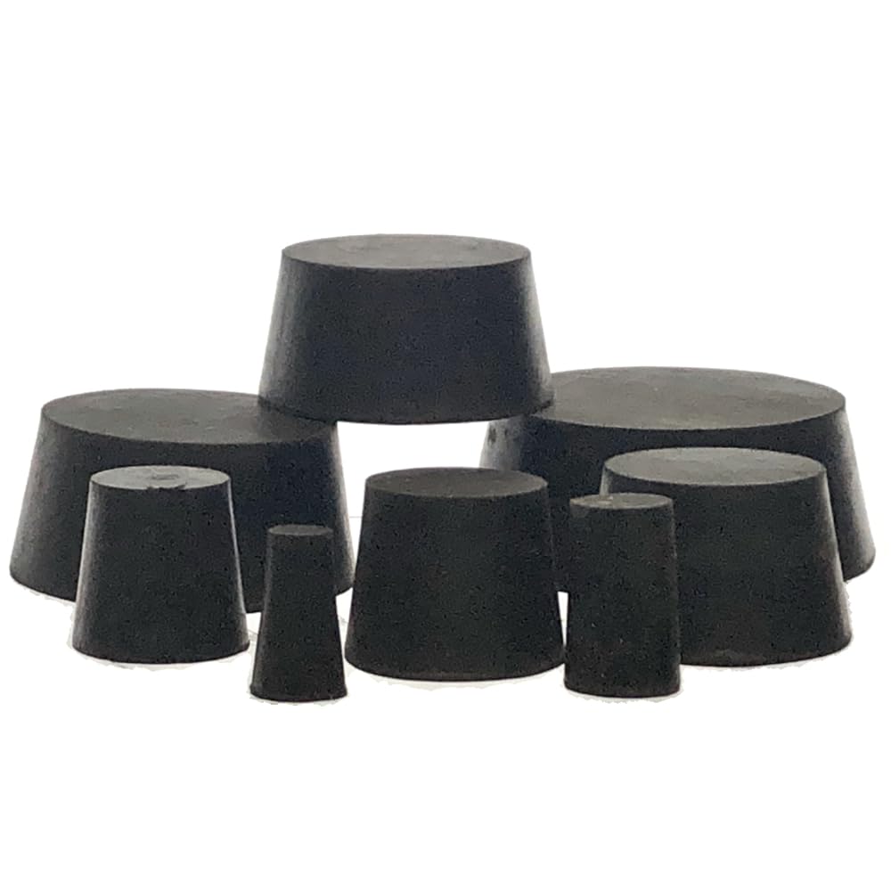 Rubber Stoppers, Solid, (Size 4), Karter Scientific 292H3 (Pack 250)