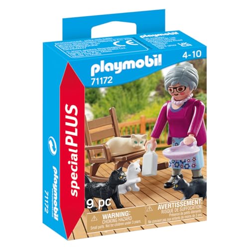 Playmobil Special Plus 71172 Grand-mère avec chats