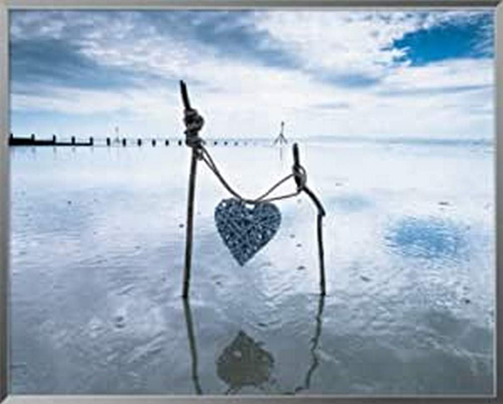 International Graphics - Framed art print - Assaf, Frank - ''Heart''- 51 x 41 cm - Frame Color: Pearl Mercury - Series ATHOS