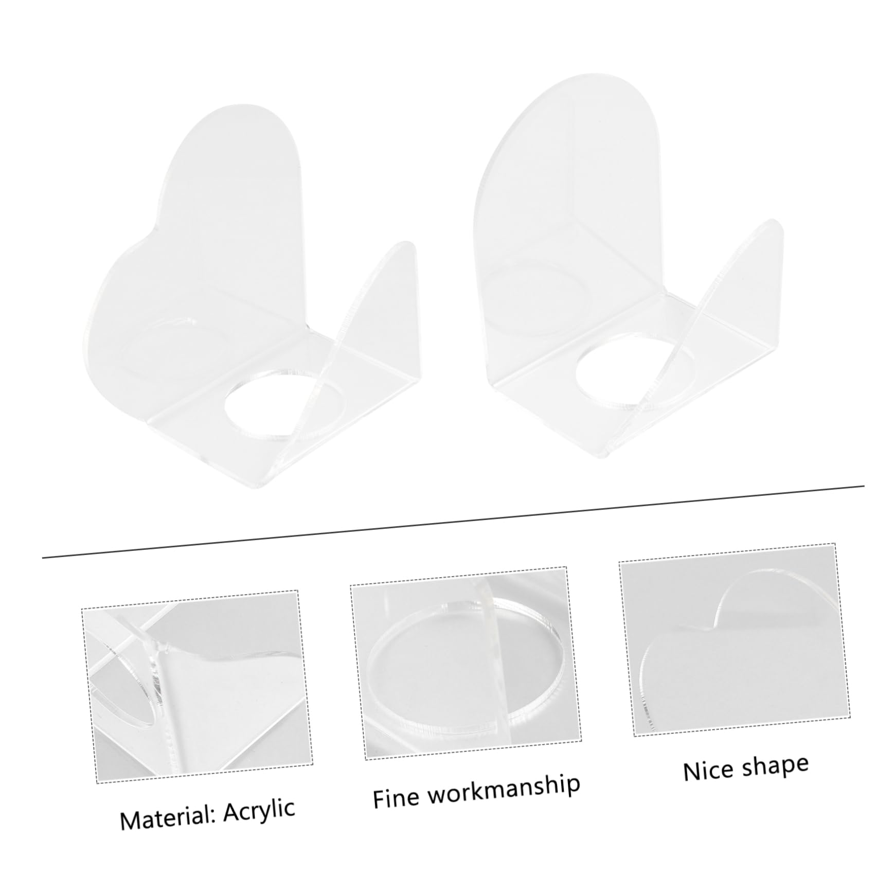 HAPINARY 2sets Cosmetic Palette Kit Acrylic Nail Art Makeup Powder Puff Foundation Eye Shadow 2pcs*2