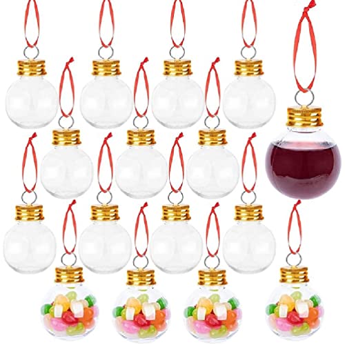 ShapeW Weihnachtstransparenter Flaschenanhänger zum Abfüllen von...