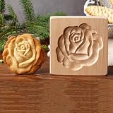 Tostonera En Forma De Rosa, Rose Tostones Press, Wooden Rose Cookie Mold, Tostonera Plantain Press, Tostonera En Forma De Flor, Cookie Molds for Baking Cookies, Tostones Rose Press (J)