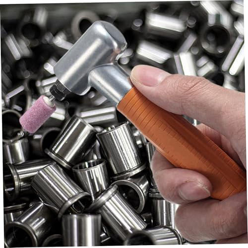 Mini amoladora neumática angular de 90 grados naranja con kit de accesorios para grabado 4