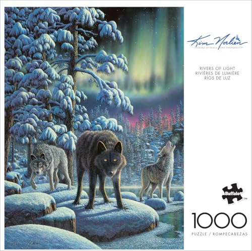 Buffalo Games - Rivers of Light - Rompecabezas de 1000 piezas para adultos | Arte de Kim Norlien, Hecho en EE.UU., Cartón reciclado, Tamaño terminado 26.75 x 19.75 pulgadas, Incluye póster, Arte para enmarcar, Ideal para regalo miniatura 2