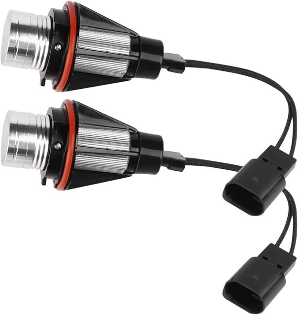 2pcs Angel Eyes Halo Light Bulbs Lamps Xenon White 6000K 5W Angel Eyes LED Light Lamp for BMW E60 E61 E39 E53 6312694048 63126916097 63126929309