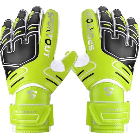SPORTOUT Kids Goalkeeper Gloves with Finger Protection Cover