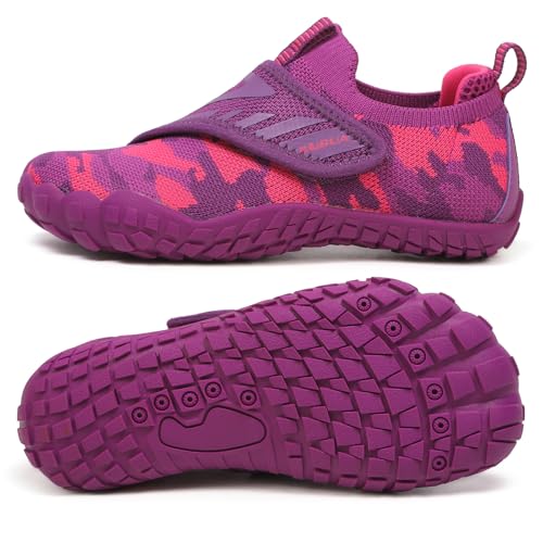 Image of KUBUA Multifunctional Kids Water Shoes Boys Girls Quick Dry Swim Aqua Socks | Wide Toe Box, Lightweight, Barefoot-Style, Breathable, Beach, Pool, Kayak, Water Parks, Hiking, Toddler, Little Kid, Big Kid