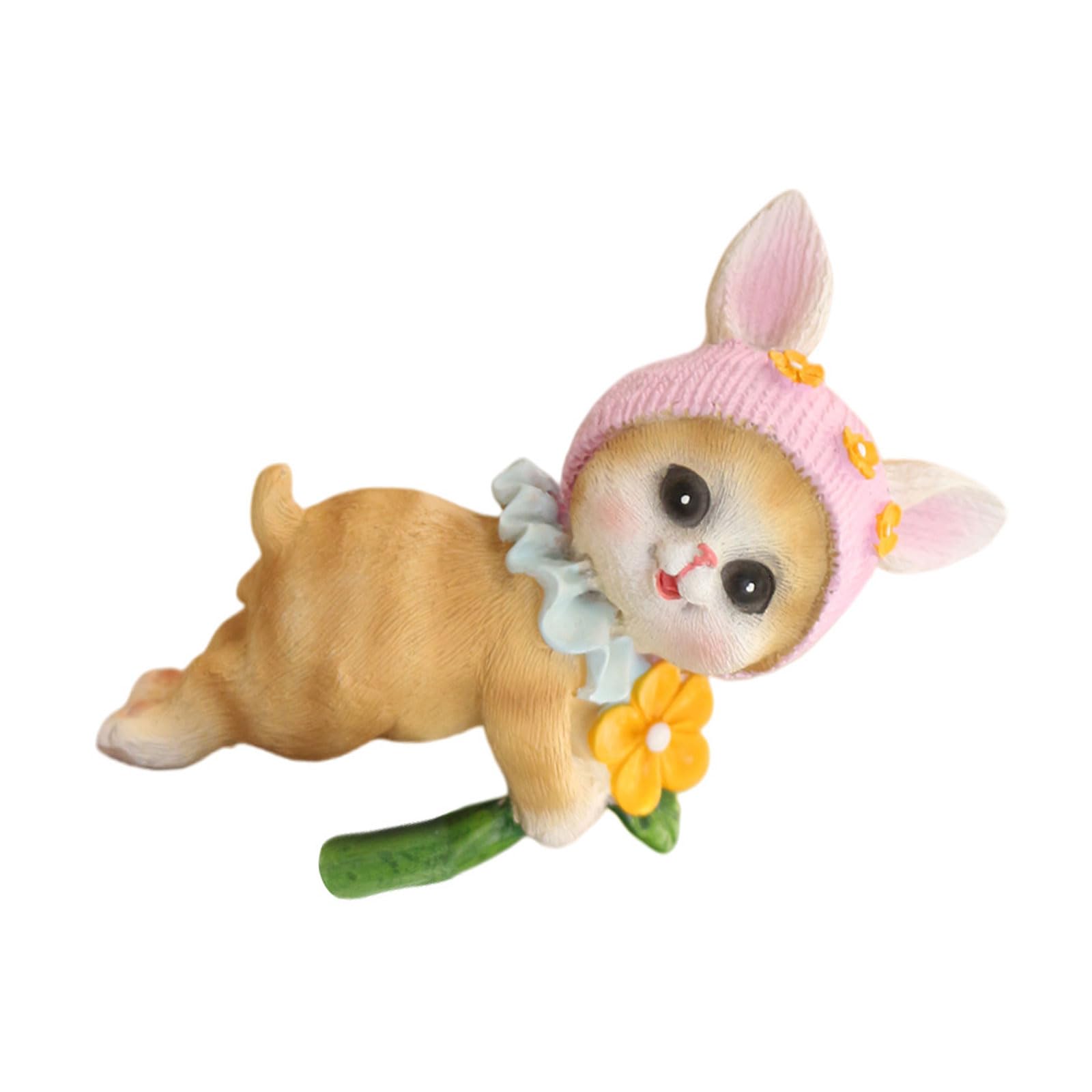 Msioytog Whimsical Felines Shape Resin Planter Hanger Attachment Enhances Any Succulents or Garden Display Yard Patios Lawns Decoration Garden Statue Decoration
