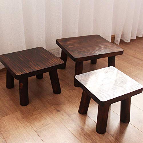 Taburetes de madera tratada con carbonización impermeable y efecto anticorrosión marca MU 5