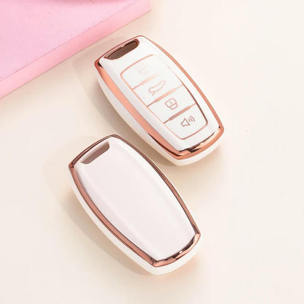 DOUKI TPU 4 Buttons Car Key Case Cover, for Great Wall Haval Jolion 2022 H6 H7 H4 H9 F5 F7 F7X F7H H2S GMW Dargo Shell Fob Accessories