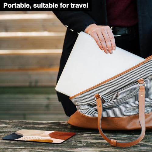 Image of Audimi Small Mouse Pad 6 x 8 Inch, Mini Mouse Pad Thick for Laptop Wireless Mouse Home Office Travel, Portable & Washable (Abstract Stone)