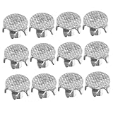 OUNONA 15 Piezas Crampones Antideslizantes de Acero para Zapatos y Botas Resistentes para y Agarres y Duraderos para Hombres Mujeres y Fáciles de Instalar y Transportar