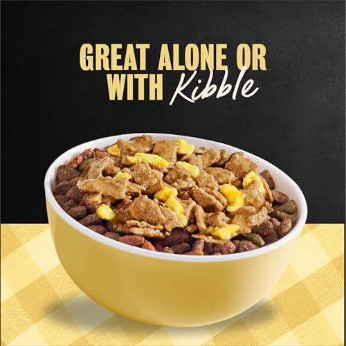 Image of Cesar Home Delights Wet Dog Food, Sausage, Egg & Cheese, 3.5 oz, 24 Count | Real meat #1 ingredient, 100% complete & balanced, easy to digest, no fillers, no artificial flavors, easy peel trays