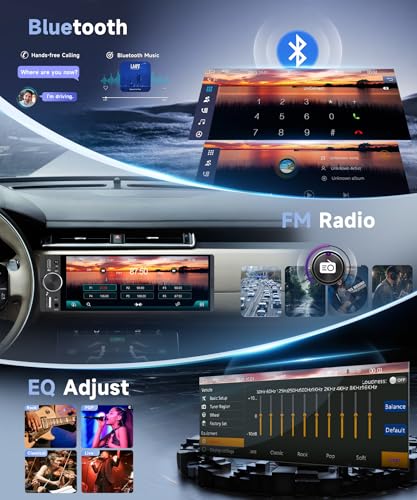 Radio para Auto Single Din con Pantalla Táctil 6.28" miniatura 4
