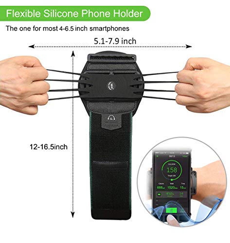 Hccolo ZES-K8FMS-556 Wristband Phone Holder,Hccolo 360°Rotatable Universal Sports Wristband thumb #4