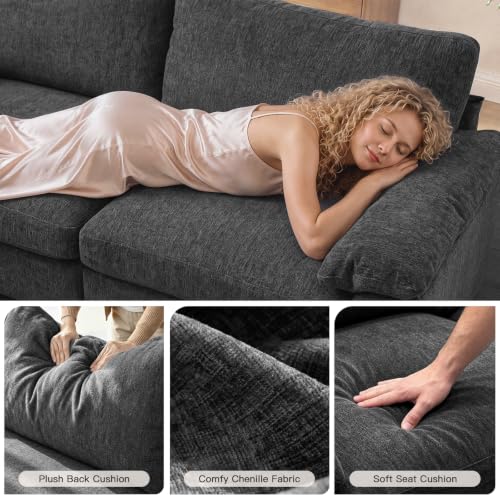 Image of Sectional Couches for Living Room, 109 inch L Shaped Cloud Sofa & Couch