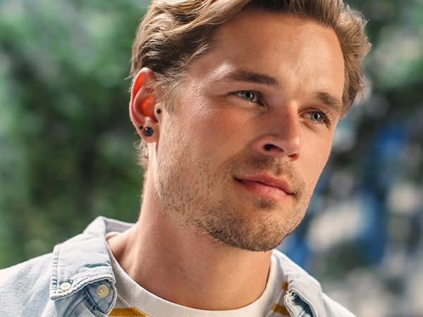 VOLUKA Cubic Zirconia Stainless Steel Screw Flat Back Earring - Hypoallergenic Stud Earrings for Women & Men - 316L Titanium CZ Stud Earrings for Nickel-Free, Trendy & Elegant - Image 4